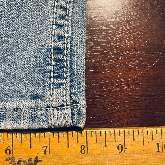 Womens Vigoss Capri Denim Jeans Size 7  Flap Pockets 30 Inch Waist - Picture 4 of 9